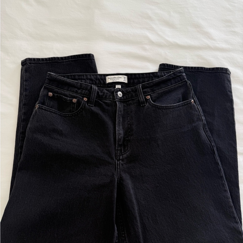 Abercrombie & Fitch Women's Black Curve Love Jeans
